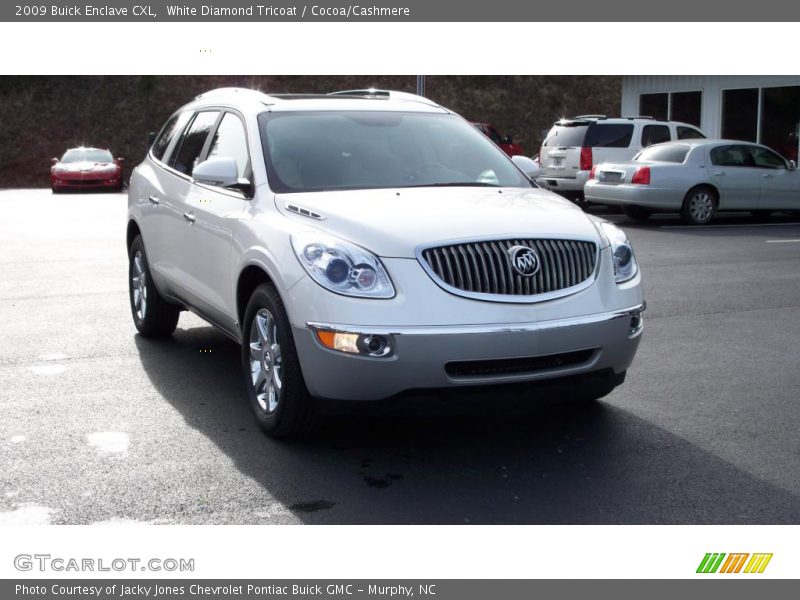 White Diamond Tricoat / Cocoa/Cashmere 2009 Buick Enclave CXL