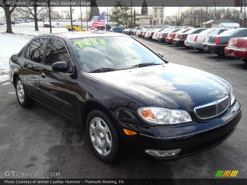 Black Obsidian / Beige 2001 Infiniti I 30 Sedan