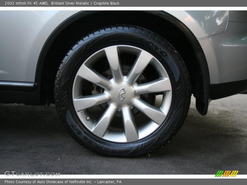 Brilliant Silver Metallic / Graphite Black 2003 Infiniti FX 45 AWD