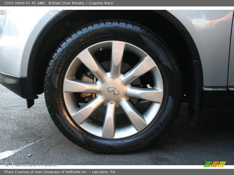 Brilliant Silver Metallic / Graphite Black 2003 Infiniti FX 45 AWD