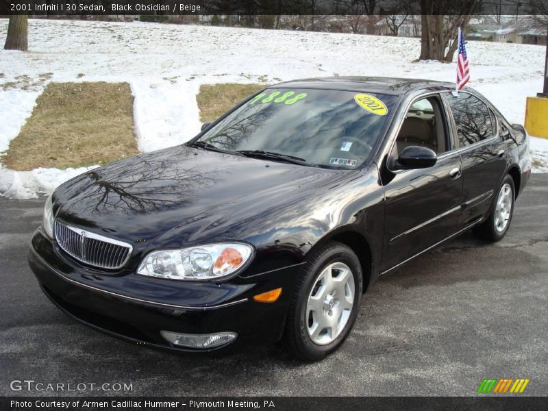 Black Obsidian / Beige 2001 Infiniti I 30 Sedan