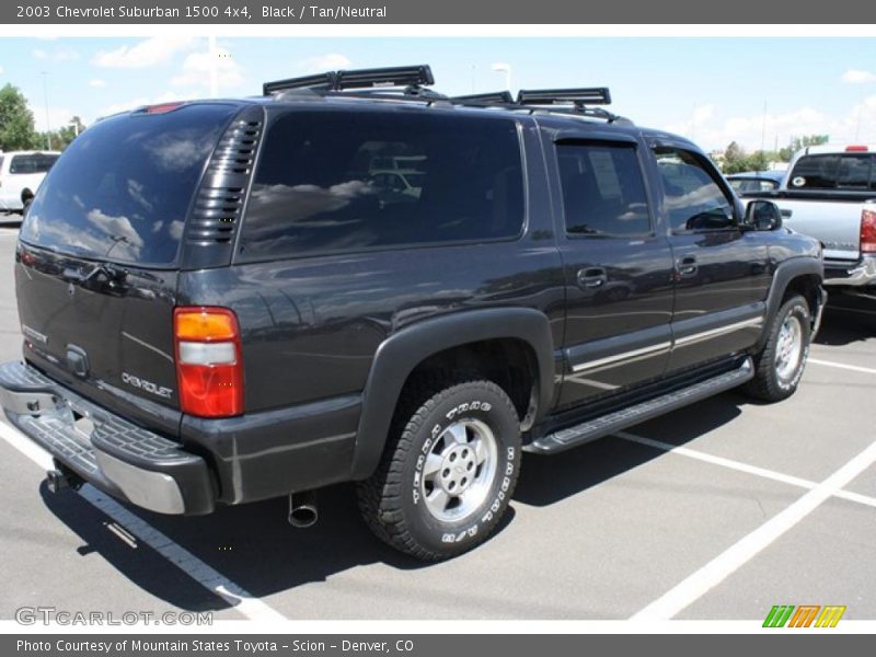 Black / Tan/Neutral 2003 Chevrolet Suburban 1500 4x4