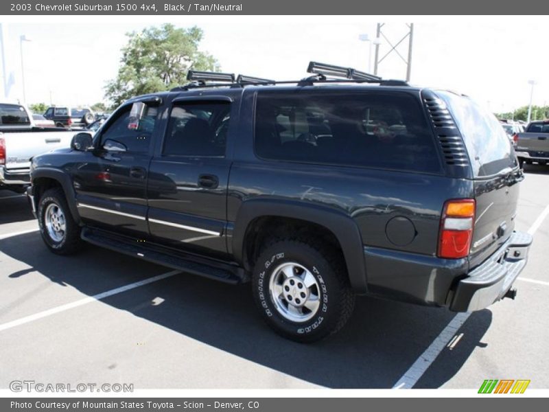 Black / Tan/Neutral 2003 Chevrolet Suburban 1500 4x4