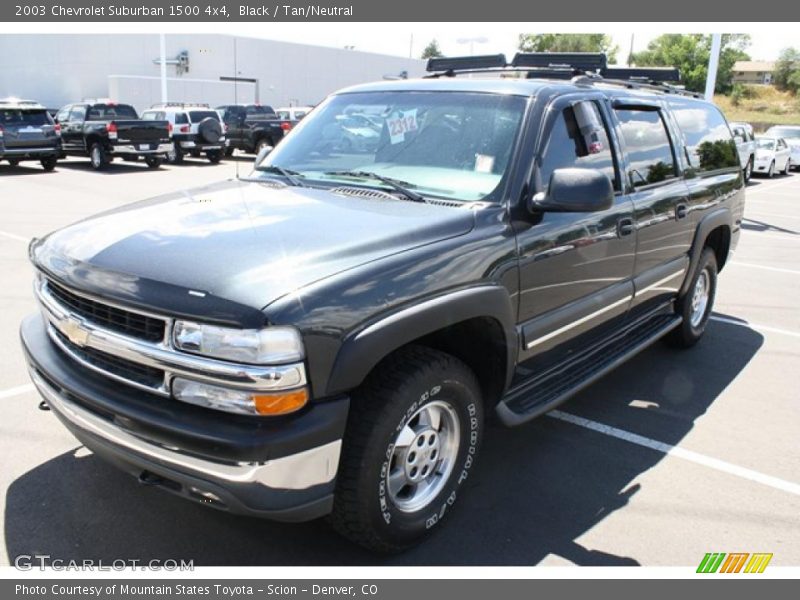Black / Tan/Neutral 2003 Chevrolet Suburban 1500 4x4