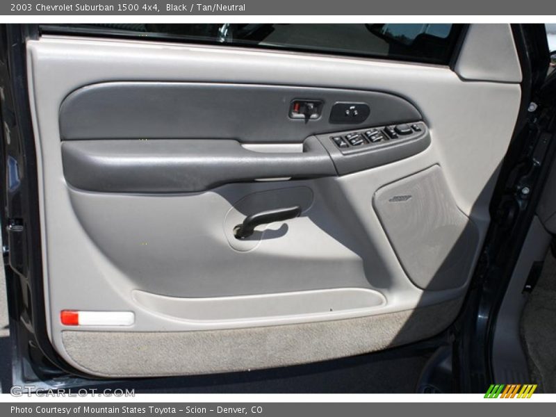 Black / Tan/Neutral 2003 Chevrolet Suburban 1500 4x4