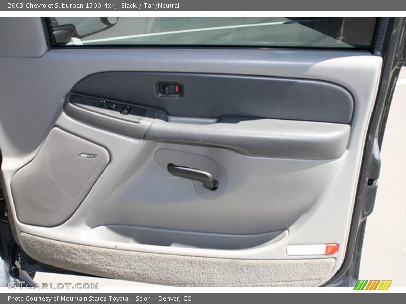 Black / Tan/Neutral 2003 Chevrolet Suburban 1500 4x4