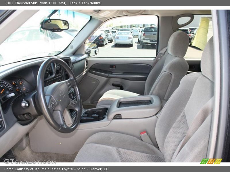 Black / Tan/Neutral 2003 Chevrolet Suburban 1500 4x4