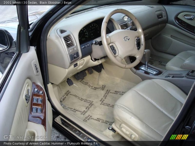 Black Obsidian / Beige 2001 Infiniti I 30 Sedan