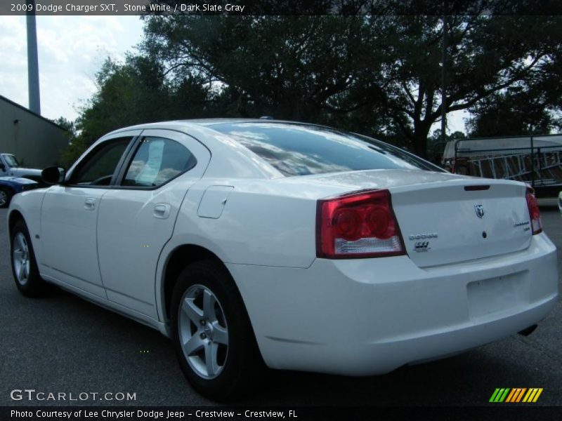 Stone White / Dark Slate Gray 2009 Dodge Charger SXT
