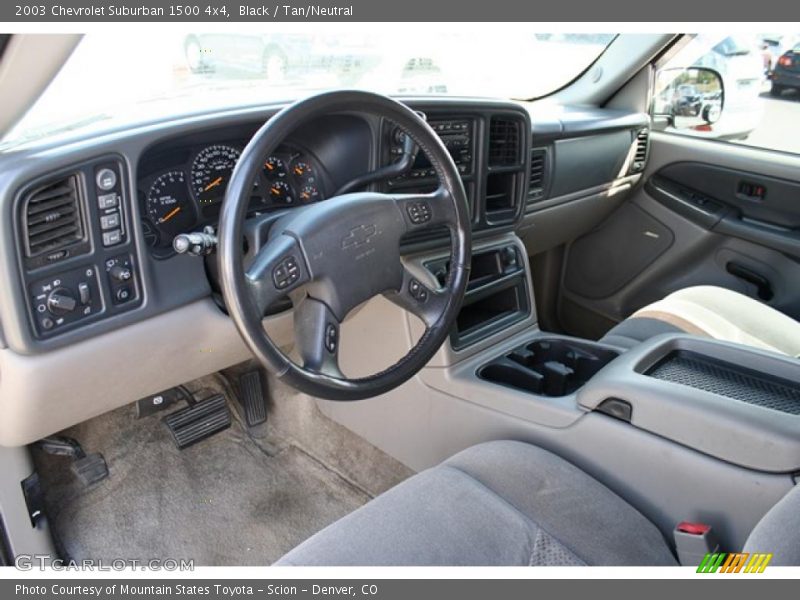 Black / Tan/Neutral 2003 Chevrolet Suburban 1500 4x4