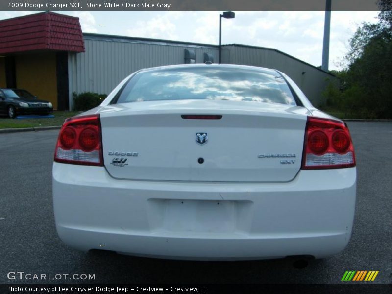 Stone White / Dark Slate Gray 2009 Dodge Charger SXT