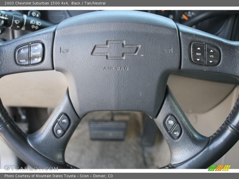 Black / Tan/Neutral 2003 Chevrolet Suburban 1500 4x4