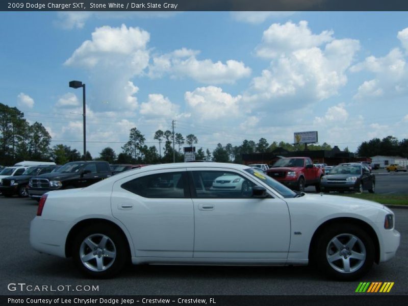 Stone White / Dark Slate Gray 2009 Dodge Charger SXT