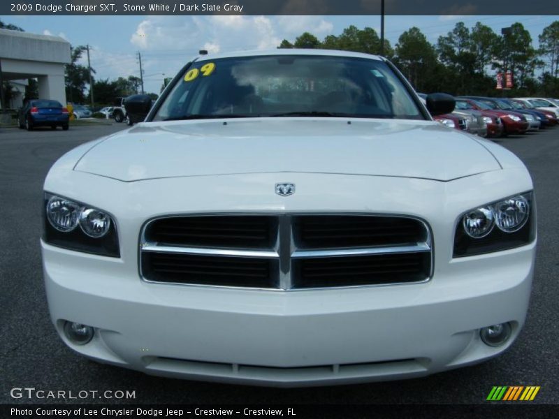 Stone White / Dark Slate Gray 2009 Dodge Charger SXT