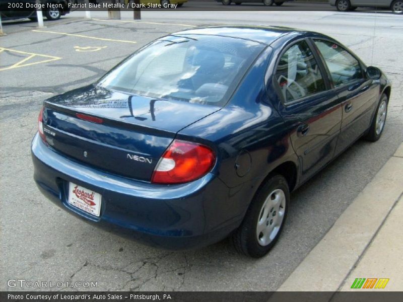 Patriot Blue Metallic / Dark Slate Gray 2002 Dodge Neon
