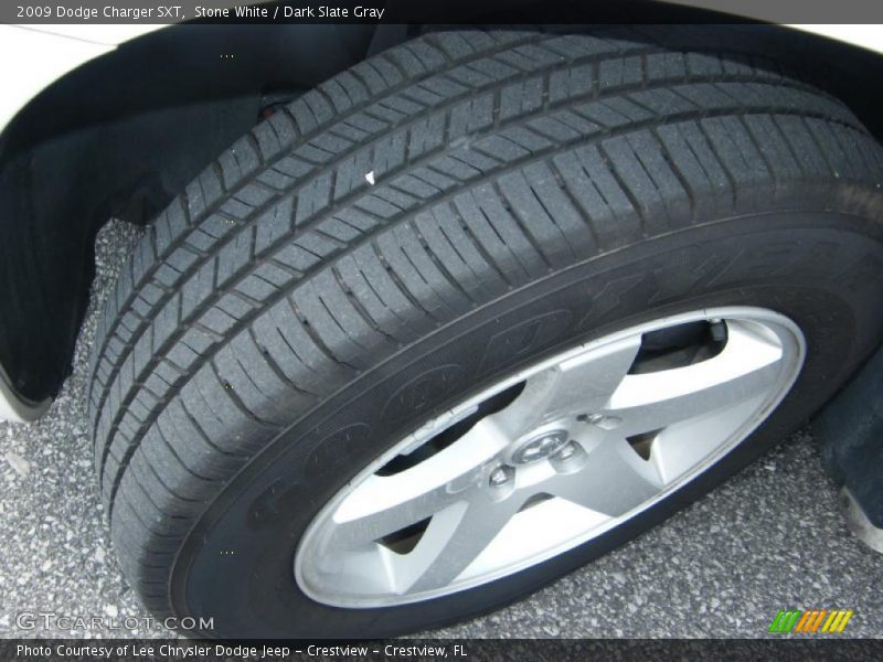 Stone White / Dark Slate Gray 2009 Dodge Charger SXT