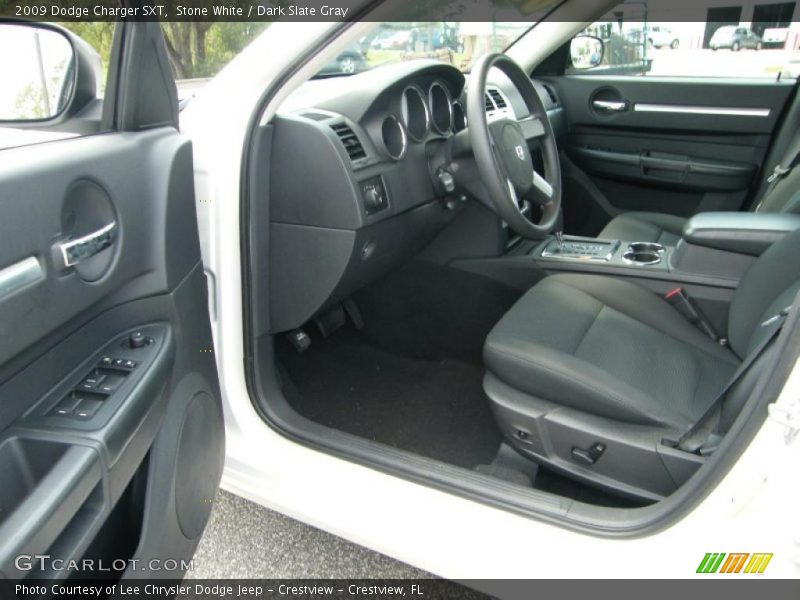 Stone White / Dark Slate Gray 2009 Dodge Charger SXT