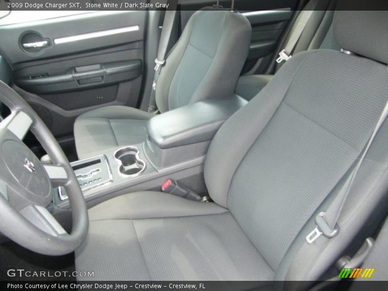 Stone White / Dark Slate Gray 2009 Dodge Charger SXT