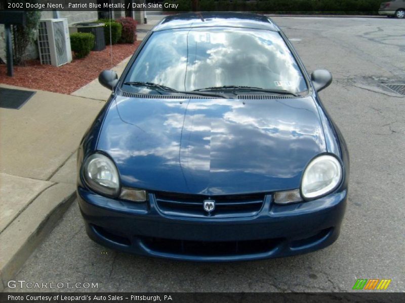 Patriot Blue Metallic / Dark Slate Gray 2002 Dodge Neon