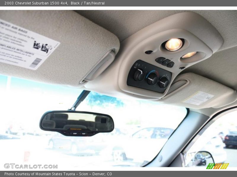 Black / Tan/Neutral 2003 Chevrolet Suburban 1500 4x4