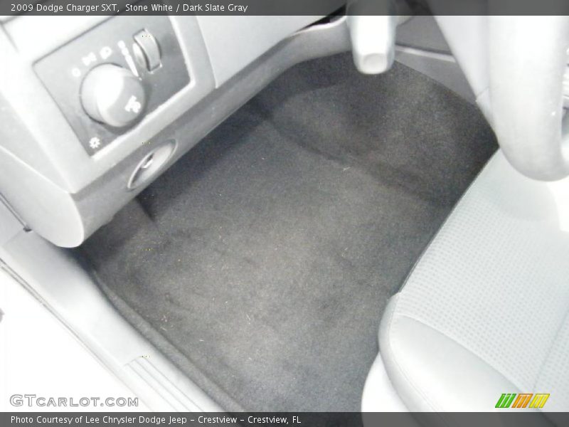 Stone White / Dark Slate Gray 2009 Dodge Charger SXT