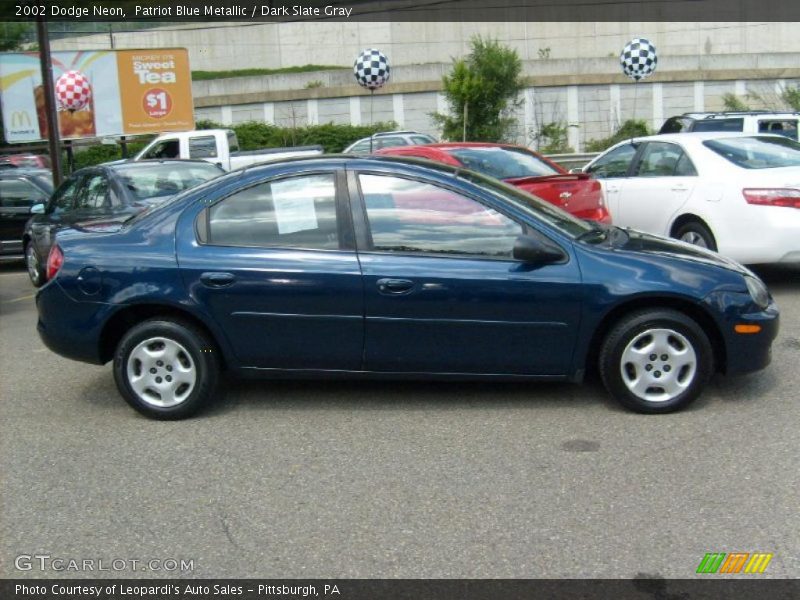 Patriot Blue Metallic / Dark Slate Gray 2002 Dodge Neon