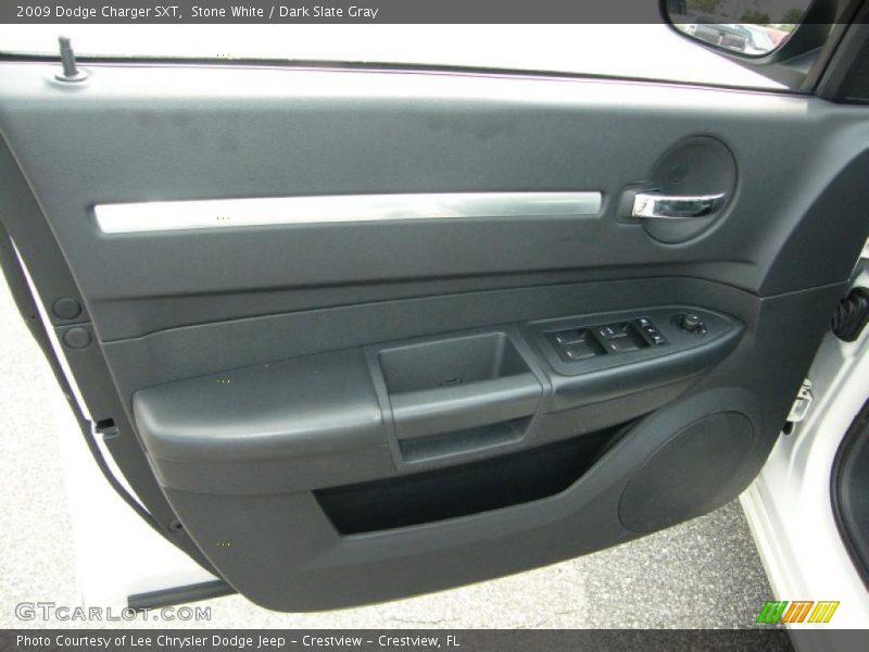 Stone White / Dark Slate Gray 2009 Dodge Charger SXT