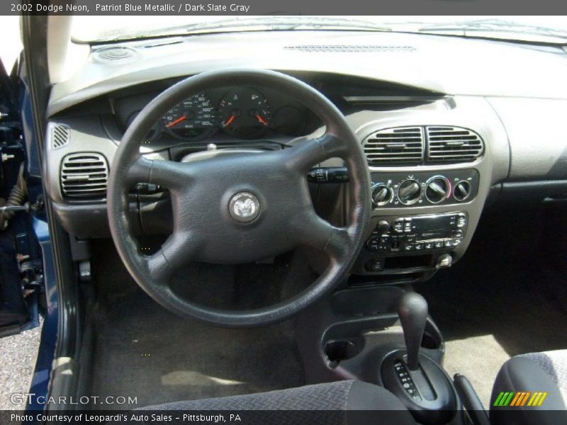 Patriot Blue Metallic / Dark Slate Gray 2002 Dodge Neon