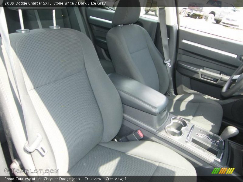 Stone White / Dark Slate Gray 2009 Dodge Charger SXT