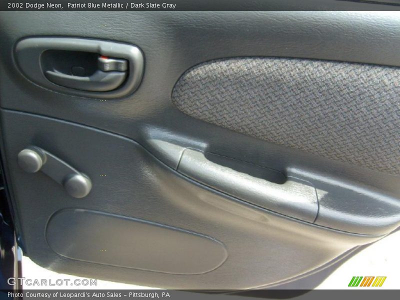 Patriot Blue Metallic / Dark Slate Gray 2002 Dodge Neon