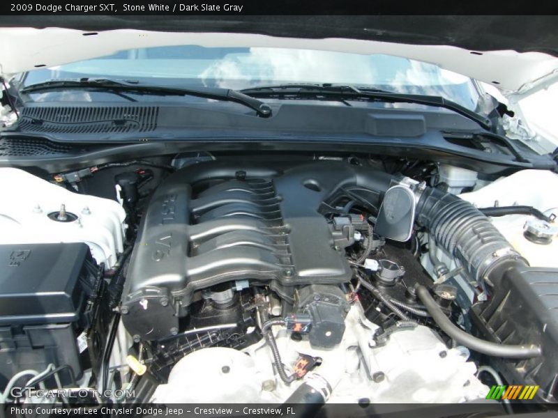 Stone White / Dark Slate Gray 2009 Dodge Charger SXT