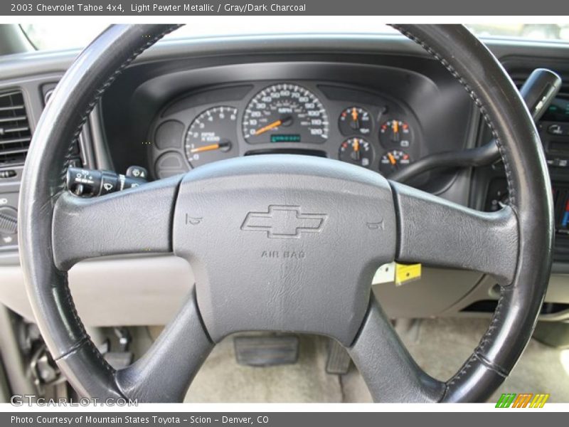 Light Pewter Metallic / Gray/Dark Charcoal 2003 Chevrolet Tahoe 4x4