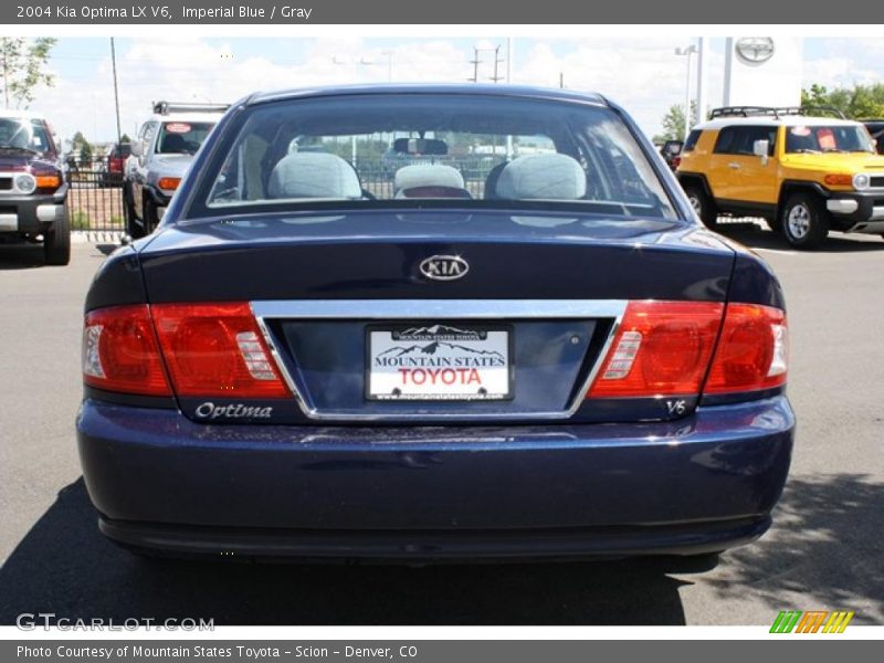 Imperial Blue / Gray 2004 Kia Optima LX V6