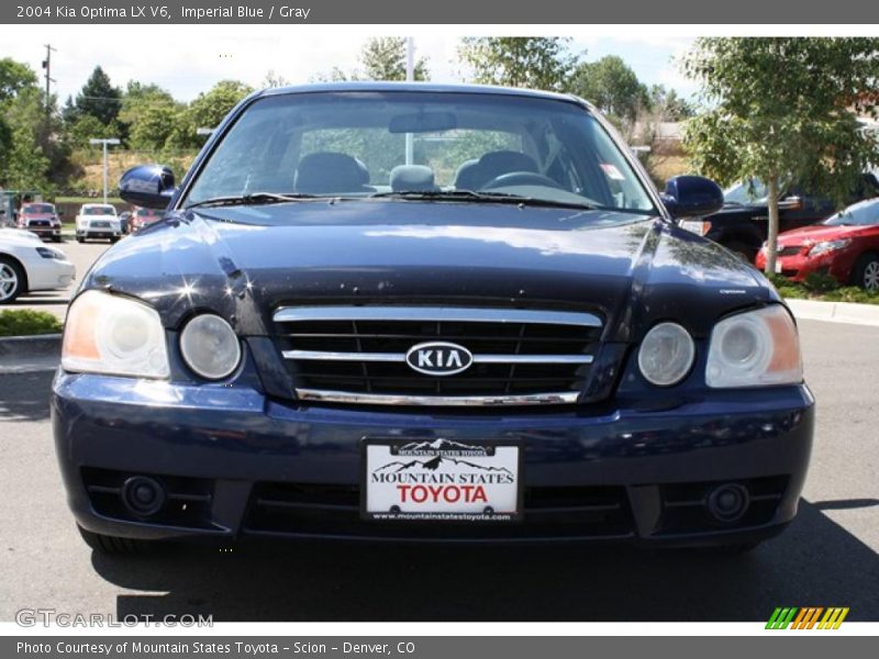 Imperial Blue / Gray 2004 Kia Optima LX V6