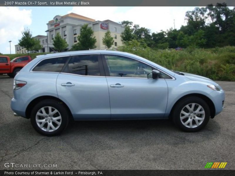 Icy Blue Metallic / Black 2007 Mazda CX-7 Sport