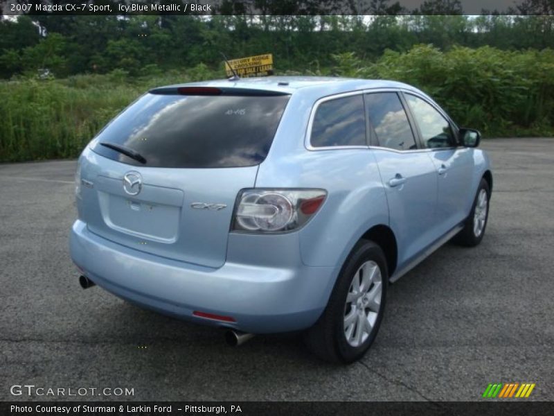 Icy Blue Metallic / Black 2007 Mazda CX-7 Sport