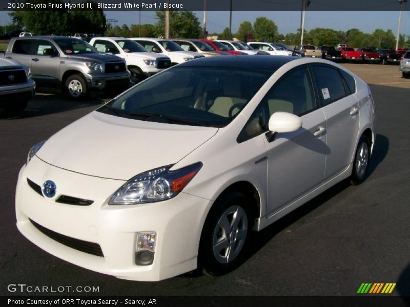 Blizzard White Pearl / Bisque 2010 Toyota Prius Hybrid III