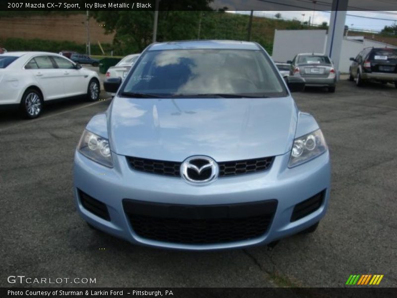 Icy Blue Metallic / Black 2007 Mazda CX-7 Sport
