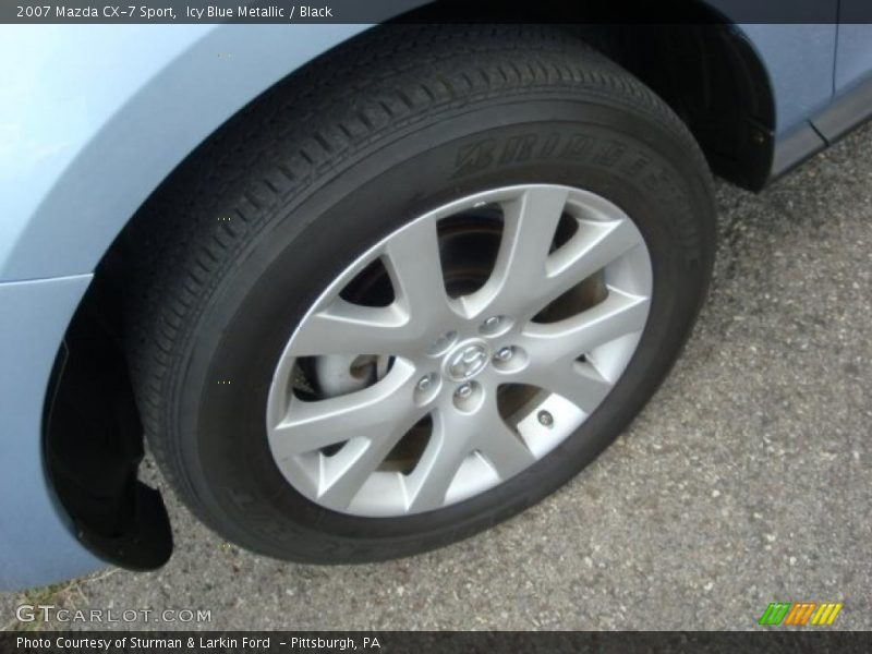Icy Blue Metallic / Black 2007 Mazda CX-7 Sport