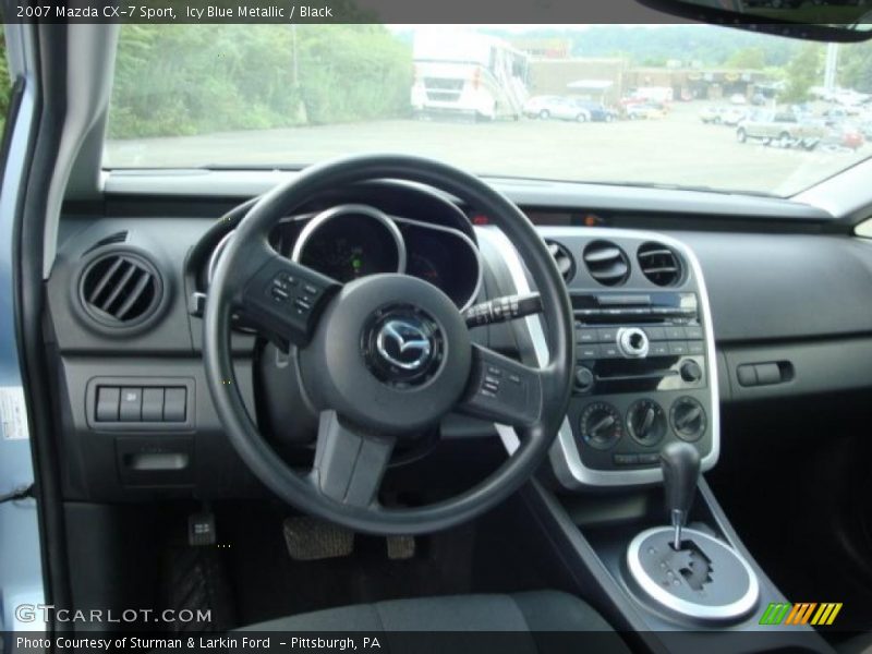 Icy Blue Metallic / Black 2007 Mazda CX-7 Sport
