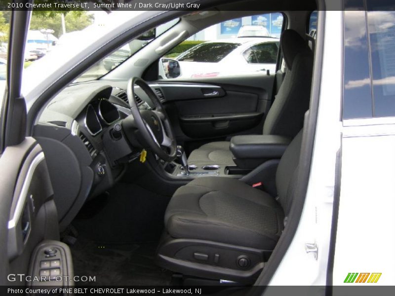 Summit White / Dark Gray/Light Gray 2010 Chevrolet Traverse LT