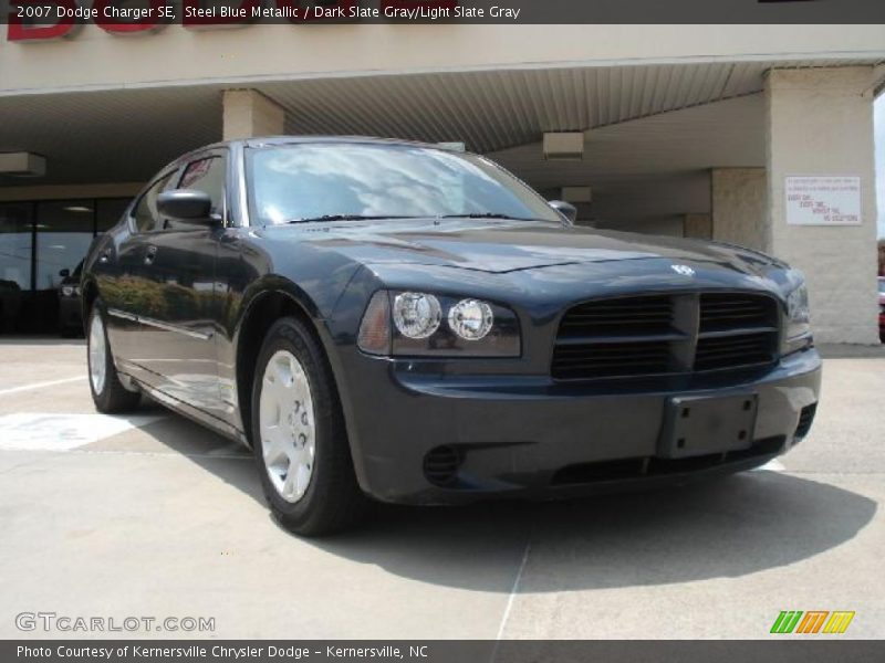 Steel Blue Metallic / Dark Slate Gray/Light Slate Gray 2007 Dodge Charger SE
