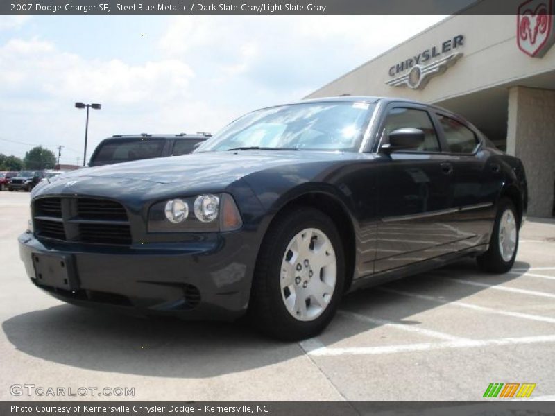 Steel Blue Metallic / Dark Slate Gray/Light Slate Gray 2007 Dodge Charger SE