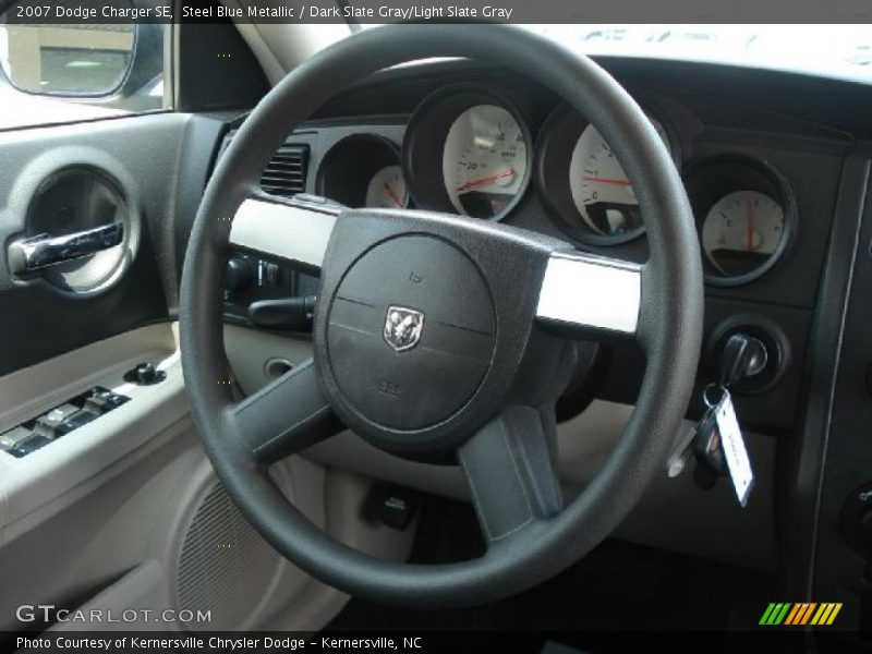 Steel Blue Metallic / Dark Slate Gray/Light Slate Gray 2007 Dodge Charger SE