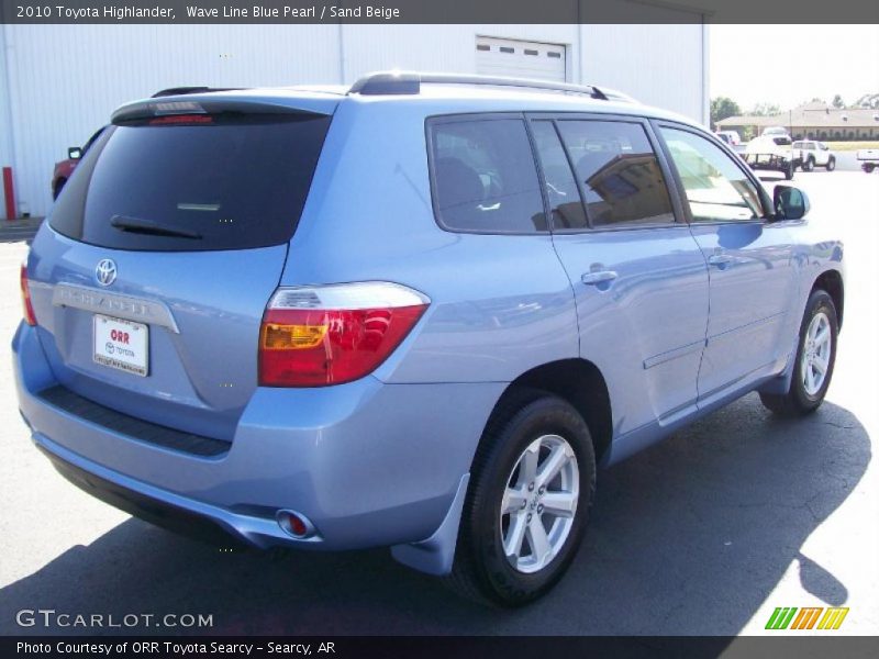 Wave Line Blue Pearl / Sand Beige 2010 Toyota Highlander