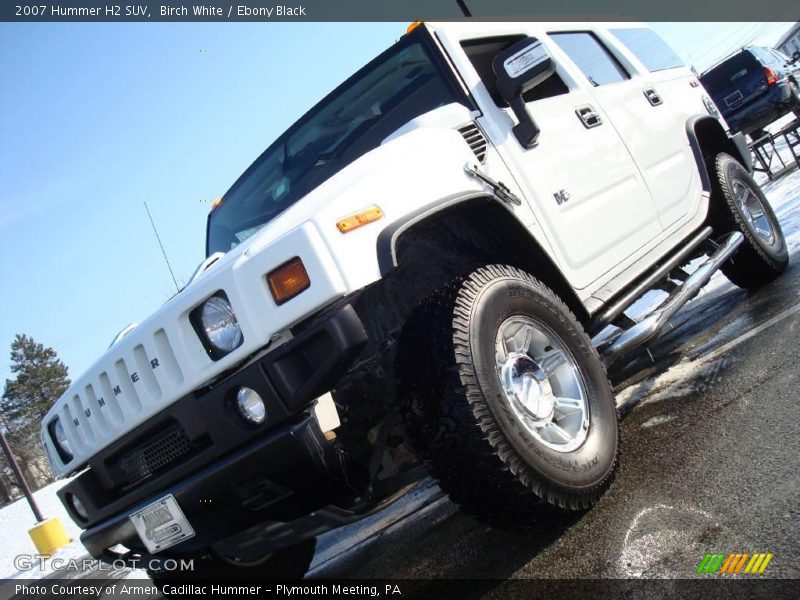 Birch White / Ebony Black 2007 Hummer H2 SUV