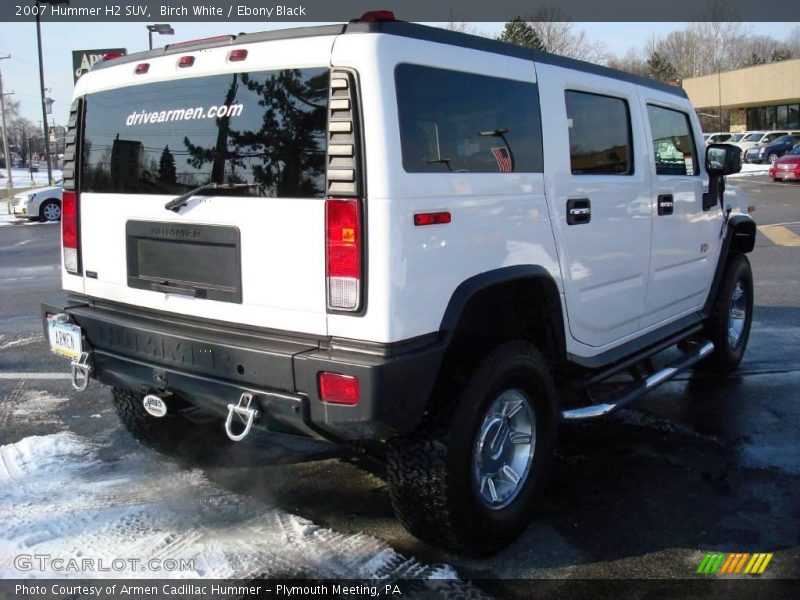 Birch White / Ebony Black 2007 Hummer H2 SUV