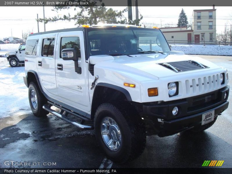 Birch White / Ebony Black 2007 Hummer H2 SUV