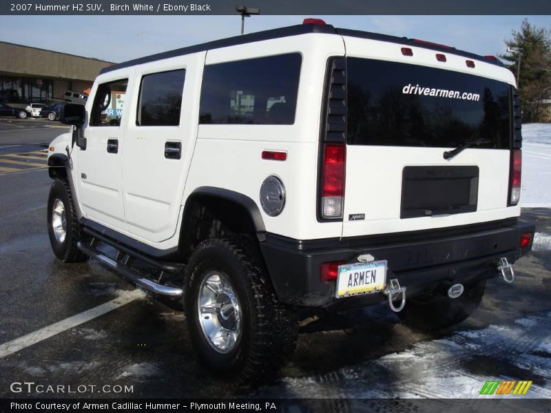 Birch White / Ebony Black 2007 Hummer H2 SUV
