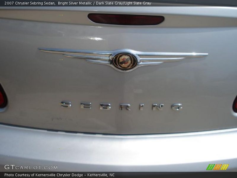 Bright Silver Metallic / Dark Slate Gray/Light Slate Gray 2007 Chrysler Sebring Sedan